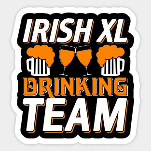 Irish XL Drinking Team Sticker